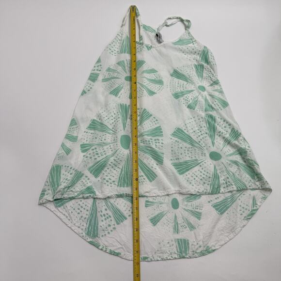 Otaheite Hawaii Dress Coverup Beach Chic Blue/Green White Sleeveless Size Small - Picture 3 of 8